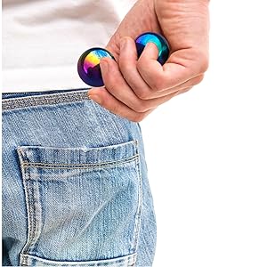 6 পিসি নিওডিয়ামিয়াম চৌম্বকীয় গোলক রেইনবো চৌম্বকীয় বল উদ্বেগ জন্য Fidget খেলনা 2